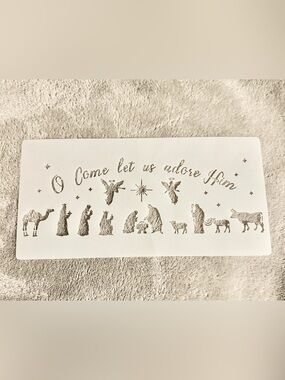 Jesus’ Birth Stencil for Arts & Crafts Projects & Decor